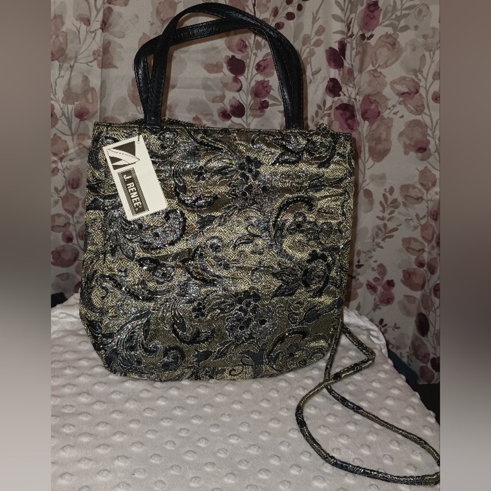 Floral Brocade Purse